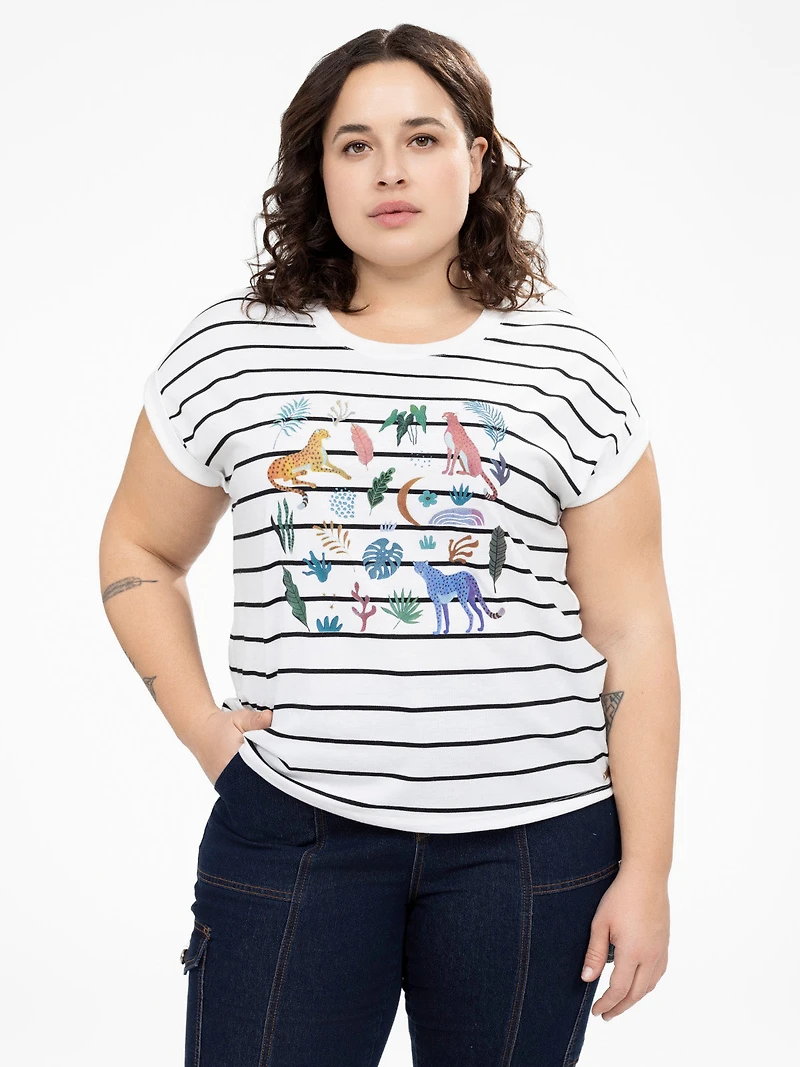 T-shirt ample à manches courtes