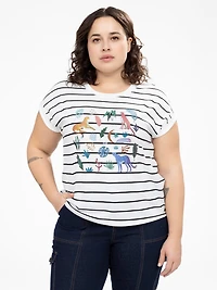 T-shirt ample à manches courtes