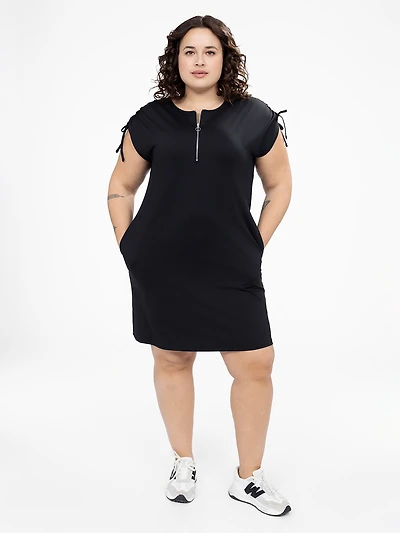 Robe midi évasée en tricot