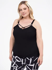 Semi-fitted tank top
