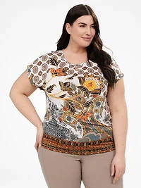 T-shirt ample à manches courtes