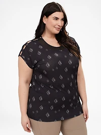 T-shirt ample à manches courtes