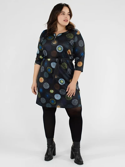 Robe midi en tricot