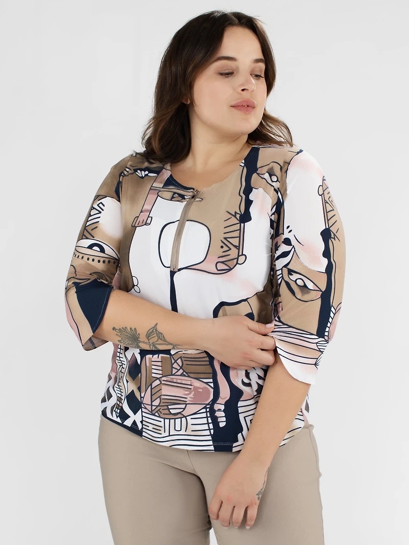 T-shirt à manches 3/4