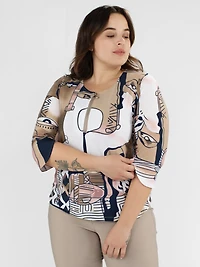 T-shirt à manches 3/4