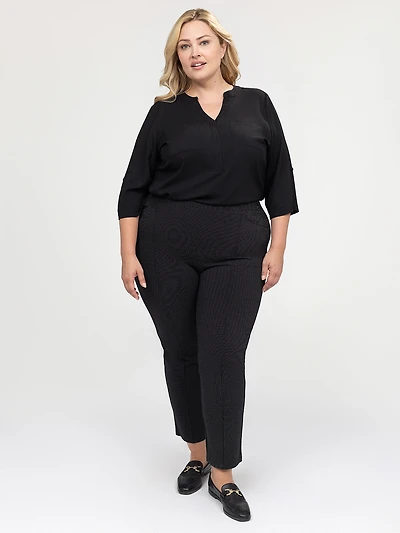Straight semi-fitted pull-on pant - Petite