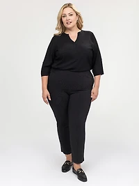 Straight semi-fitted pull-on pant - Petite