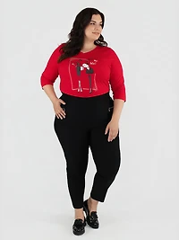 Straight fitted pull-on pant - Petite