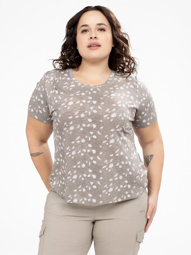 Short-sleeve semi-fitted t-shirt