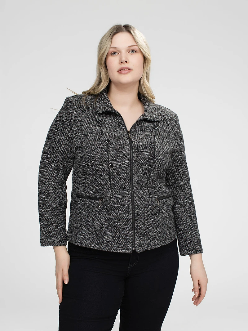 Cropped fitted blazer