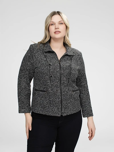 Cropped fitted blazer