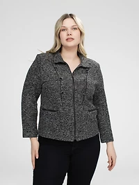 Cropped fitted blazer