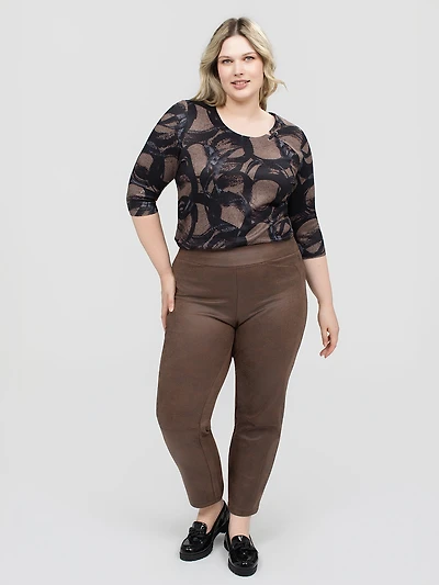 Narrow fitted pull-on pant - Petite