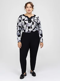 Straight pull-on dress pant  - Petite