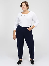 Straight pull-on dress pant  - Petite