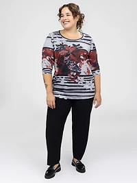 T-shirt à manches 3/4