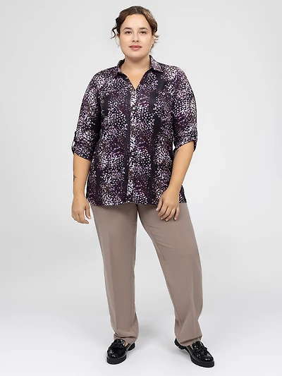 Blouse à manches 3/4 avec boutons