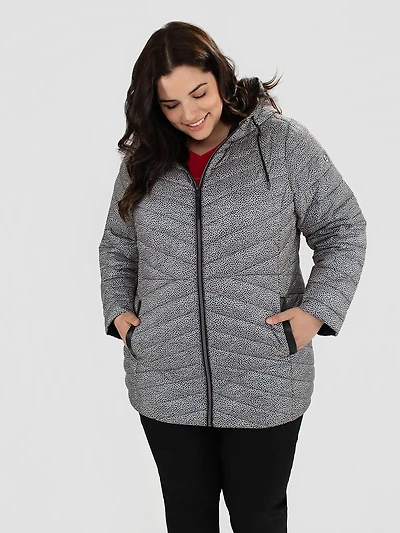 Manteau court semi-ajusté
