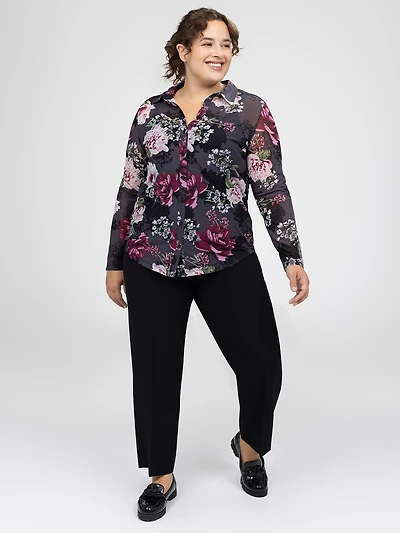 Blouse à manches longues avec boutons