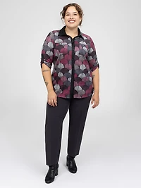 Blouse à manches 3/4 avec boutons