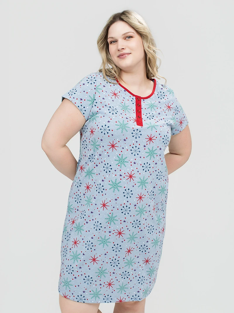 Robe de nuit droite