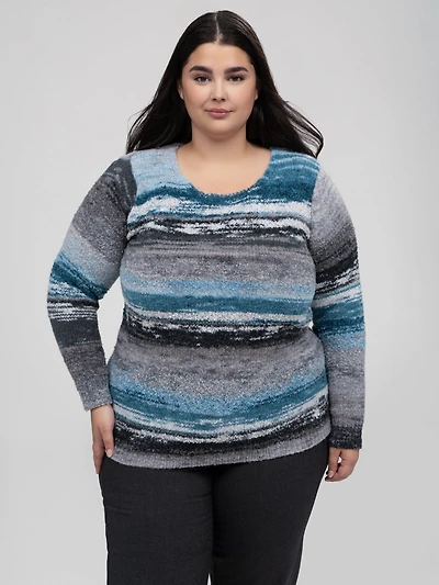 Long-sleeve pullover sweater