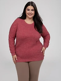 Long-sleeve pullover sweater