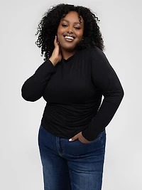 Long-sleeves fitted t-shirt
