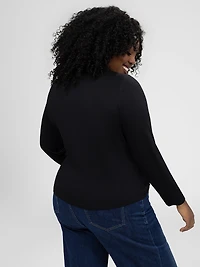 Long-sleeves fitted t-shirt