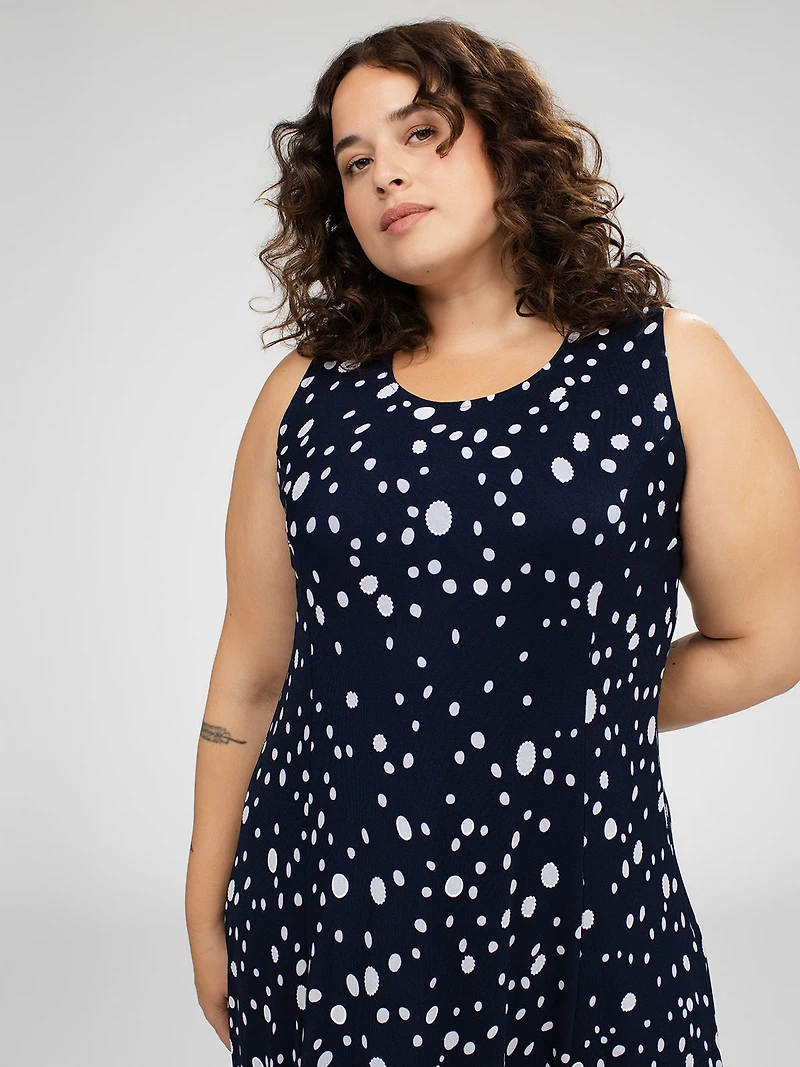 Robe maxi droite en tricot