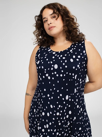 Robe maxi droite en tricot