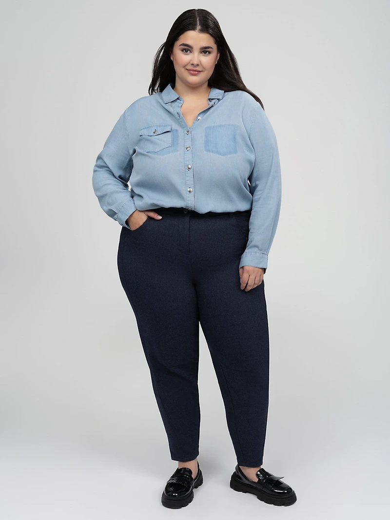 Pantalon décontracté droit