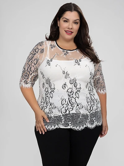 Tunique à manches 3/4