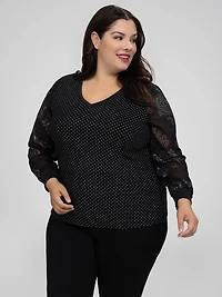 Tunique évasée à manches longues