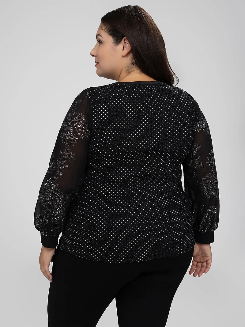 Tunique évasée à manches longues