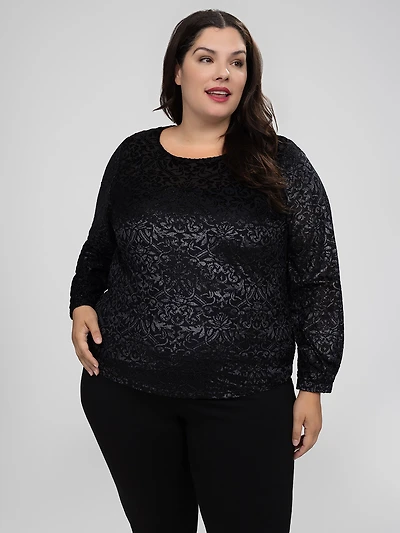 Long-sleeve loose fit t-shirt