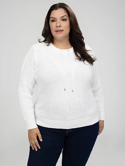 Long-sleeve pullover sweater