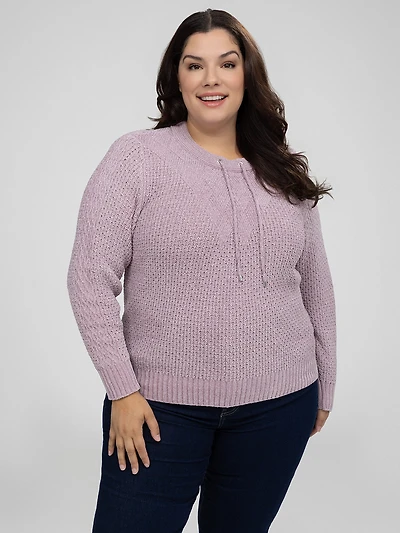 Long-sleeve pullover sweater