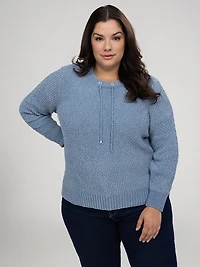 Long-sleeve pullover sweater