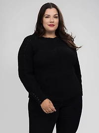 Long-sleeve pullover sweater