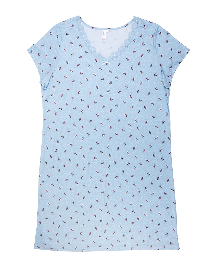 Robe de nuit droite
