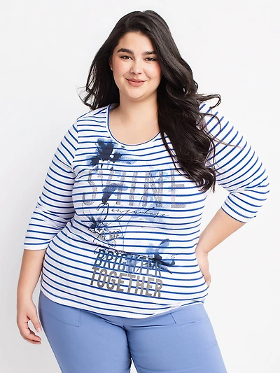 3/4-sleeve t-shirt