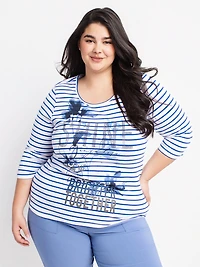 3/4-sleeve t-shirt