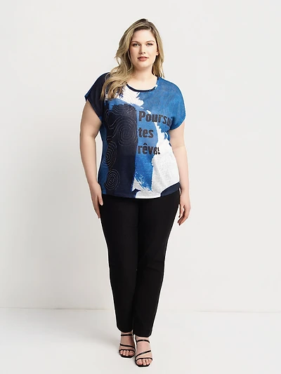 Loose short-sleeve t-shirt