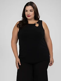 Semi-fitted tank top