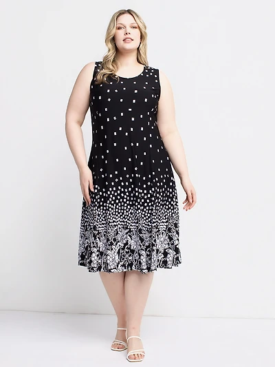 Robe maxi évasée en tricot