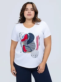 Loose short-sleeve t-shirt
