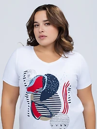 Loose short-sleeve t-shirt