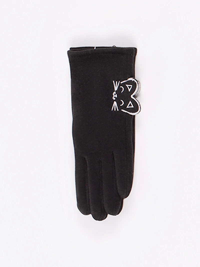 Gants en faux suède