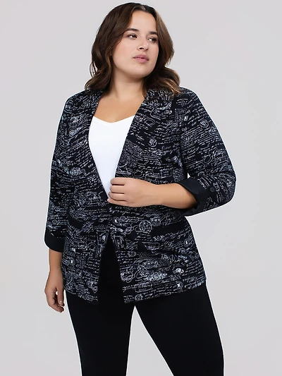 Veste en tricot à manches longues